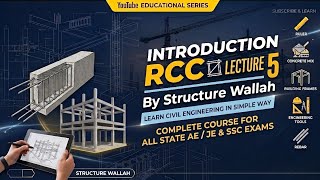 RCC Lecture 5 | Beam Design Basics Explained | SSC JE AE GATE ESE Civil Engineering
