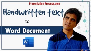 Convert Handwritten Text to Word Document