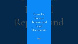 Most Professional Font for Word!? Most Professional Font for Word!?