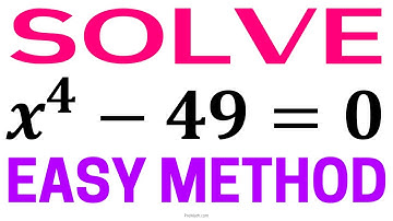 Solve the 4 Roots of this 4th Degree Equation | Fast & Easy Method