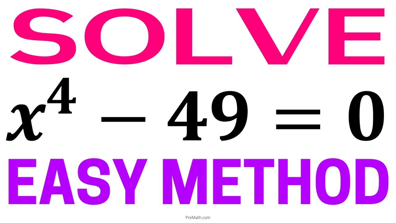 ⁣Solve the 4 Roots of this 4th Degree Equation | Fast & Easy Method