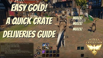 How to Deliver Crates in Ashes of Creation Early Access (Easy Gold Guide!)