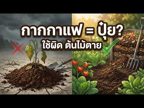 ภาพปกวิดีโอ: กากกาแฟคือปุ๋ยจริงไหม? 4 วิธีใช้ให้ถูก ใช้ผิดต้นไม้ตาย