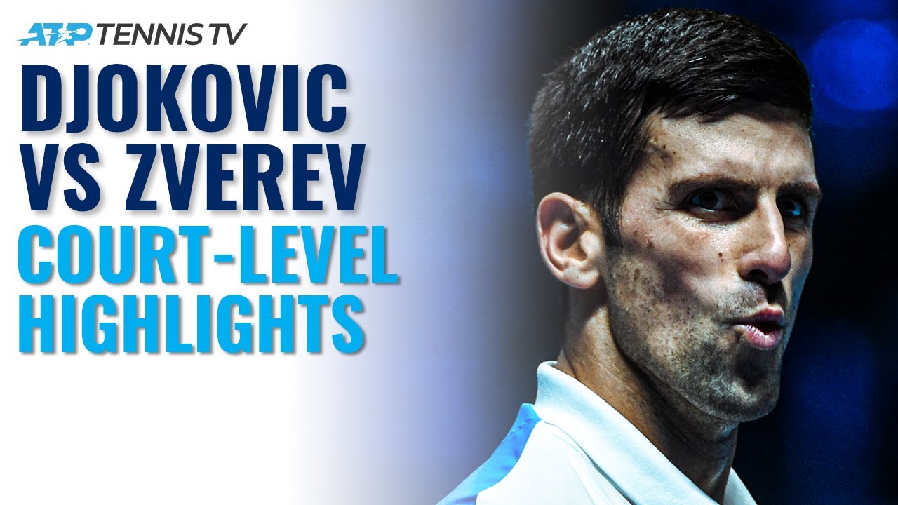 Novak Djokovic vs Alexander Zverev Thriller Court-Level Highlights! Nitto ATP Finals 2021