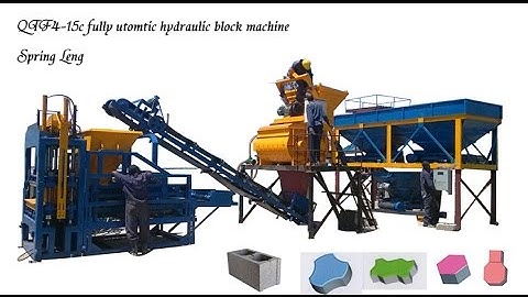 QTF4-15C production line automatic hydraulic press concrete block making machine