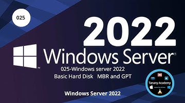 025 Windows server 2022 - Basic Hard Disk   MBR and GPT