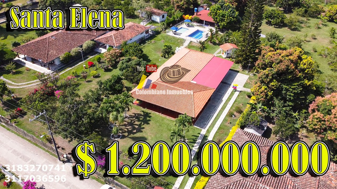 💚💛Casa campestre con piscina, arboles frutales y gran extensión de tierra en Santa Elena. 3117036596