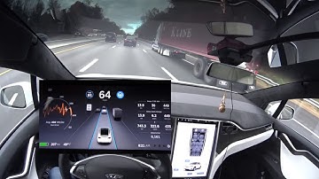 Tesla Model X - Autopilot NEW Radar Behavior on V8 Software