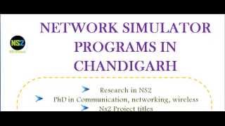 NETWORK SIMULATOR PROGRAMS IN CHANDIGARH
