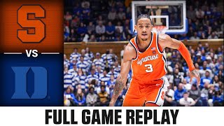 Syracuse vs. Duke Full Game Replay | 2023-24 ACC Men’s Basketball