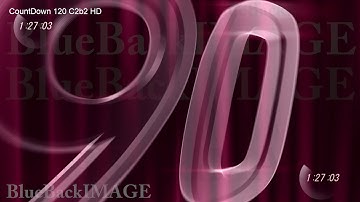 Stock Footage Countdown Numbers Digits timer count intro leader trailer CountDown 120 C2b2 HD