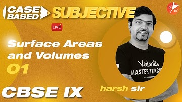 Subjective Case Based Questions🔥- Surface Areas and Volumes [Part-1]| CBSE Class 9 Maths | Term 2