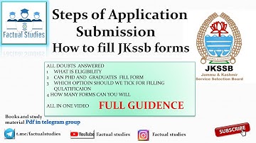 JKSSB Class IV Online Form 2020 Kaise Bhare, ALL DOUBTS CLEARED|| JKSSB Class 4 Online Form 2020