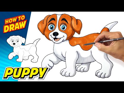 How to Draw a Cute PUPPY | Easy Steps Beginner