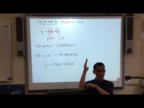 Line of Best Fit (2 of 3: Finding the equation)