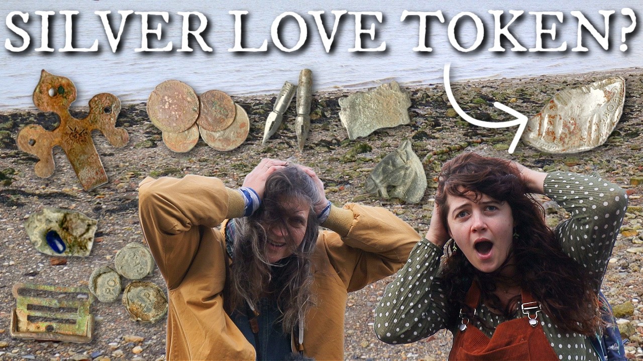 We Have Never Seen SO MUCH Metal Mudlarking Before! Silver Love  Token?