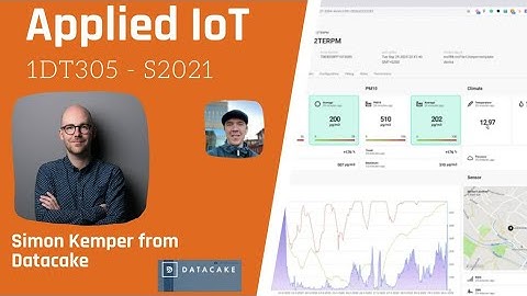 Guest lecture, Simon Kemper from Datacake
