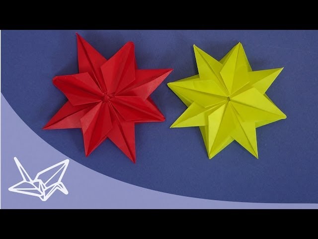 Origami Star for Christmas - Folding Instructions - YouTube