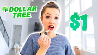 Trying A FULL FACE Of Makeup From The DOLLAR STORE! *Uh Oh*