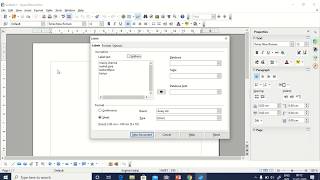 how to create Label in open office 4.0