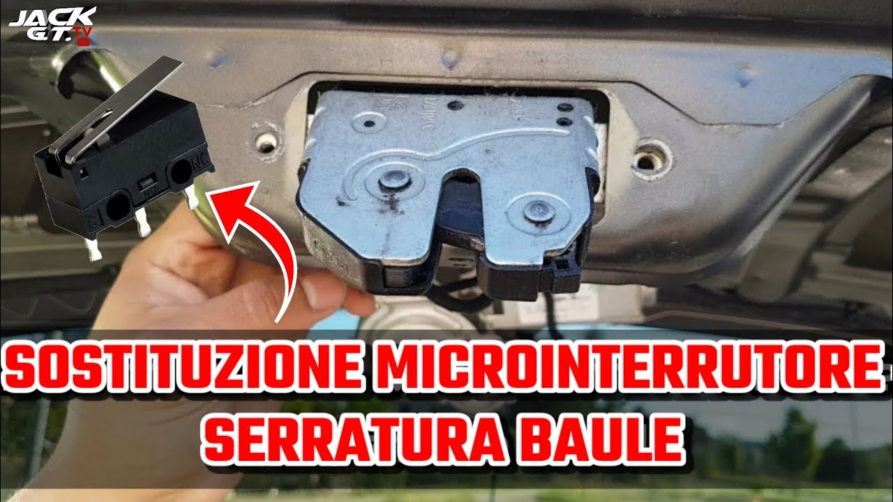 Sostituzione Micro Interruttore Serratura Baule su Fiat Bravo - YouTube