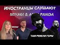 Иностранцы слушают русскую музыку / Реакция на  MiyaGi & ANDY PANDA - Там ревели горы