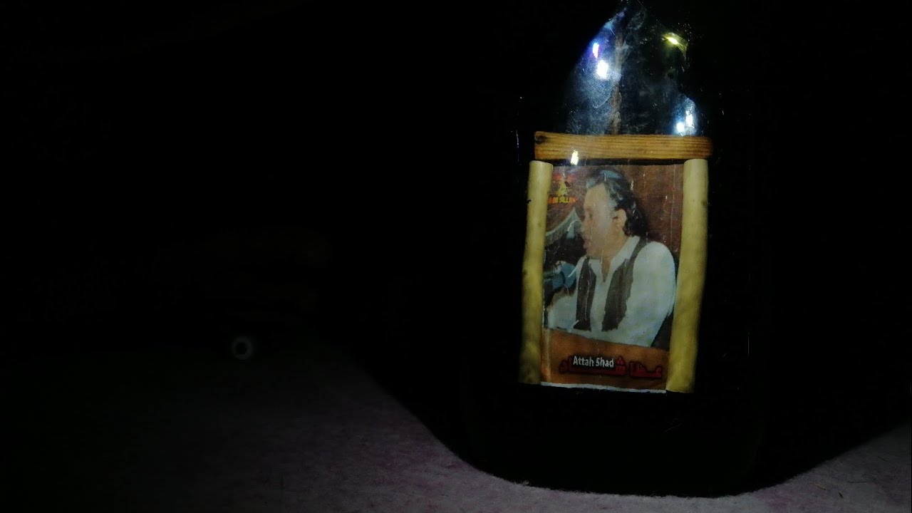 Atta Shad | Portrait | Wine Bottle Art | Bottle Art | Crafting | S.M Ellahi Studio |
