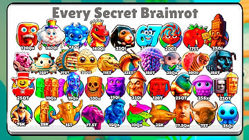 I Unlocked EVERY SECRET BRAINROT in Brainrot Evolution! (Roblox)