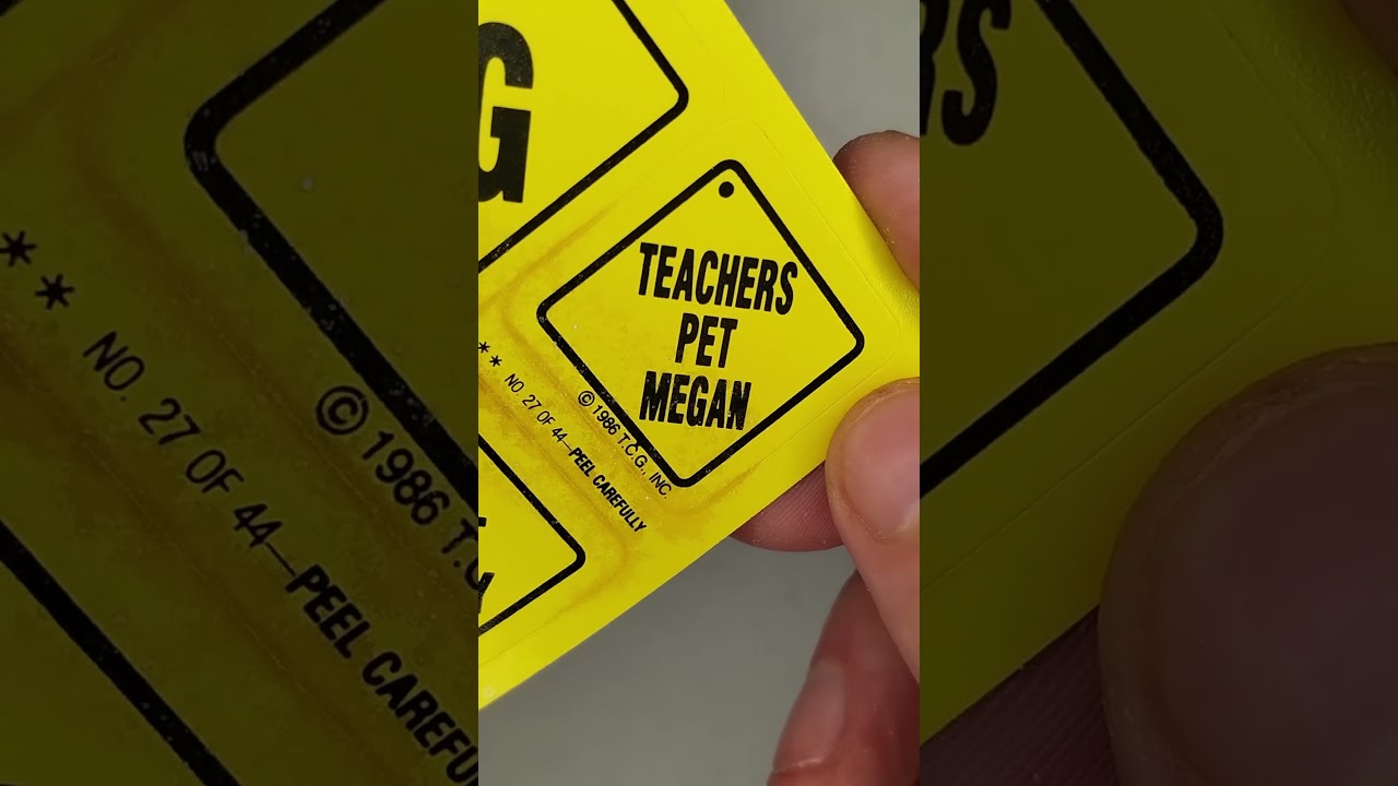 Snotty Sign Stickers - Daily Draw 2026-04-24 #tradingcards #boosterpacks #gross #humor #funny