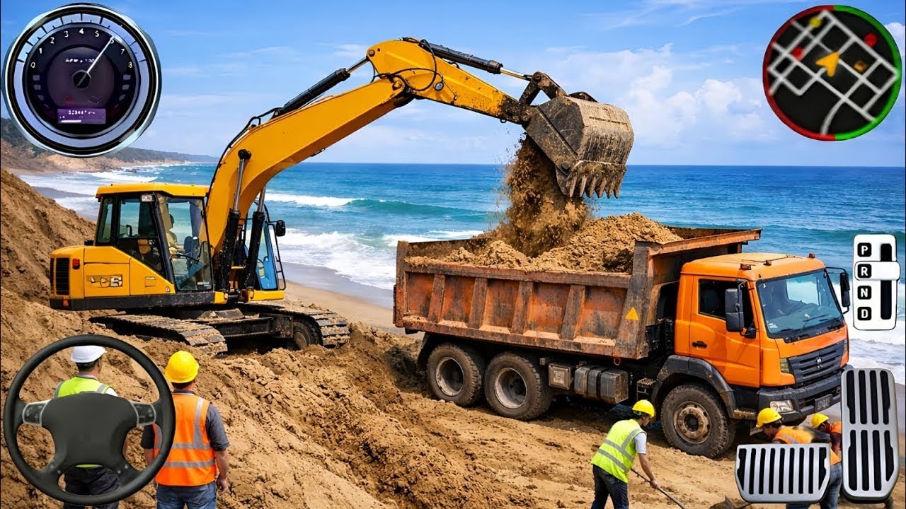 City Construction JCB Excavator 3D - Heavy Crane Driving Simulator 2026 - Android Gameplay