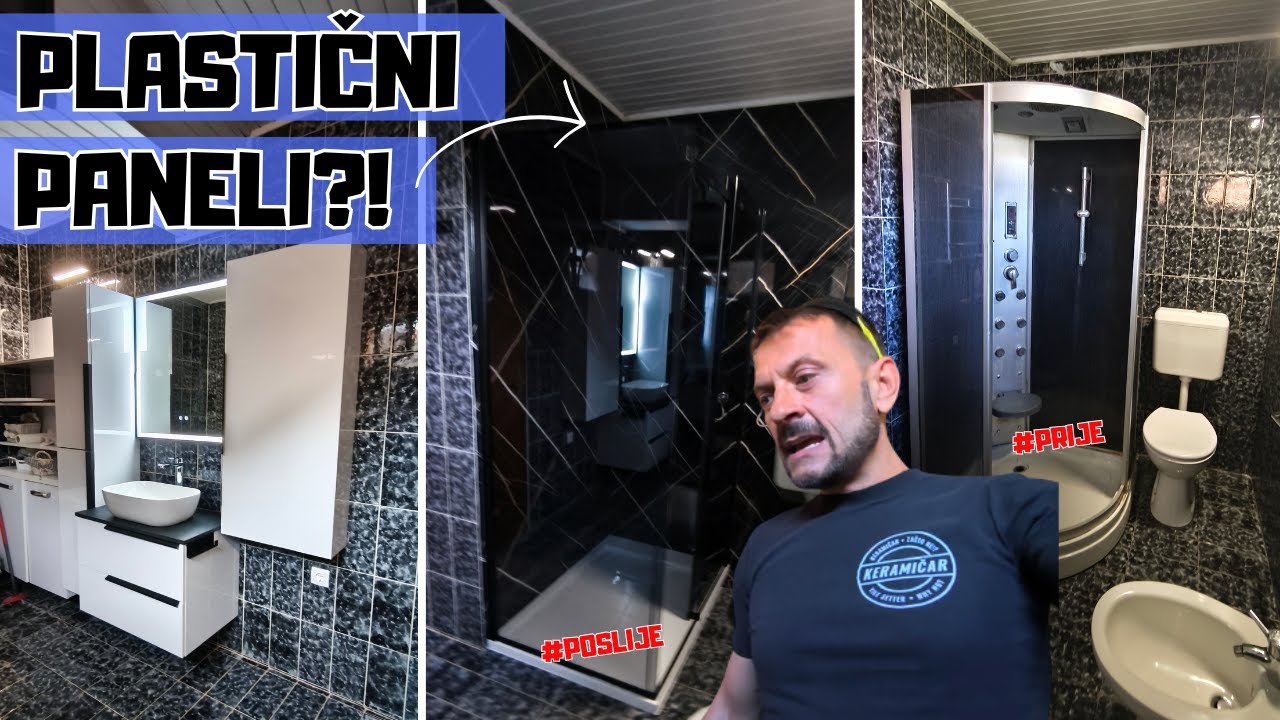 Plastični paneli na pločice?! Mali makeover kupaonice.