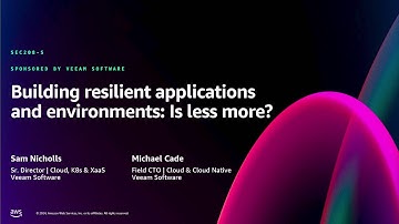 AWS re:Invent 2024 - Building resilient applications and environments: Is less more? (SEC208)
