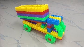 Satisfying Lego Truck | Building Blocks Ideas | ASMR sounds | block cartoon truck #asmr#truck#lego