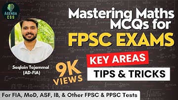 Mastering Maths MCQs for AD-FIA and Inspector FIA Exams: Tips and Tricks to Score High | CSS 2024