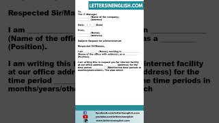 Request Letter For New Internet Connection At Office screenshot 1