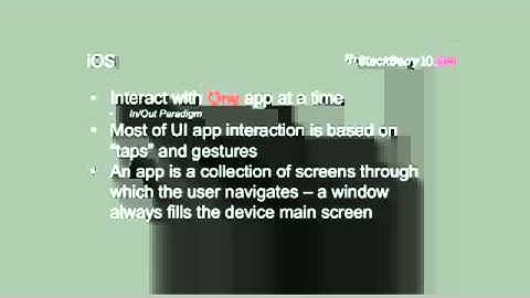 BlackBerry 10 and iOS: Porting and Developing