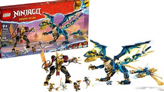 The amazing dragon in Lego Ninjago The Elemental Dragon Vs The Empress Mech set 71796