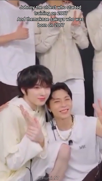 Oldest and the youngest of NCT 💚 #nct #johnny #sakuya