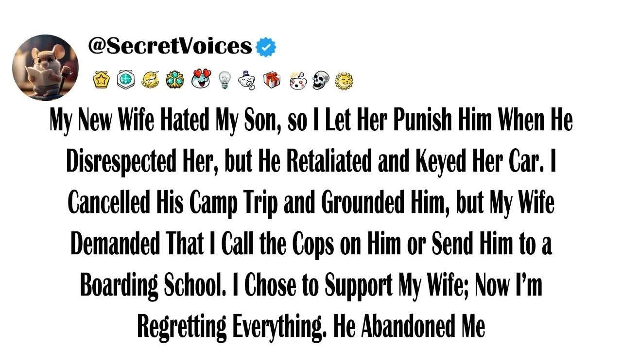 My New Wife Hated My Son, so I Let Her Punish Him When He Disrespected Her, but He Retaliated an