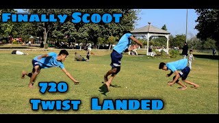 Scoot Dub Twist Progress๐ฅ || 720 finally landed || sahil Tricker