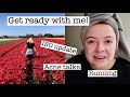 Get ready with me! ACNE talks (showing you my before photo), ISO update, RUNNING and TULIP farms!