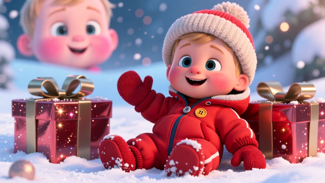 Snowy Christmas Playground ❄️🎄 Fun Holiday Song for Kids | Festive Learning Nursery Rhyme