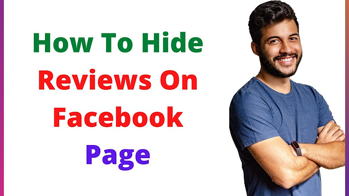 How to hide reviews on facebook