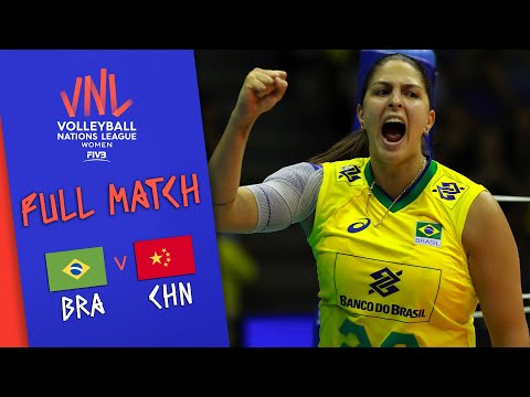 Brazil 🆚 China - Full Match | Women’s Volleyball Nations League 2019