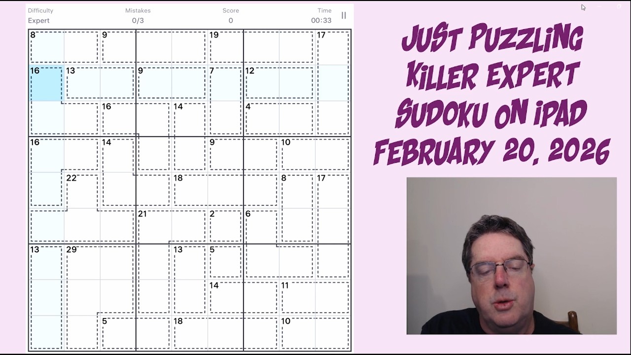 Learning Killer Sudoku By Doing and Explaining | February 20 2026