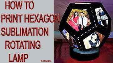 HOW TO PRINT YOUR PHOTO ON HEXAGON ROTATING LAMP.Sublimation Led Rotating Lamp,#हेक्सागोनरोटेटिग