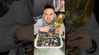 Let’s pack some scoop orders of donut pendant confetti for Stephanie, Rebecca, and Diana #crystals