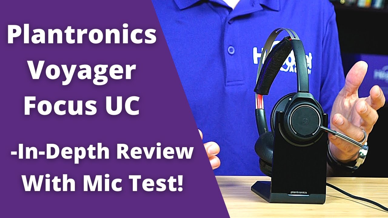 Plantronics Voyager Focus UC In Depth Review With Mic Test! - YouTube