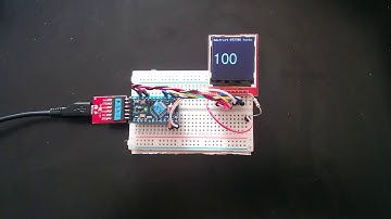 8 MHz Arduino, Adafruit ST7735 library w/ font
