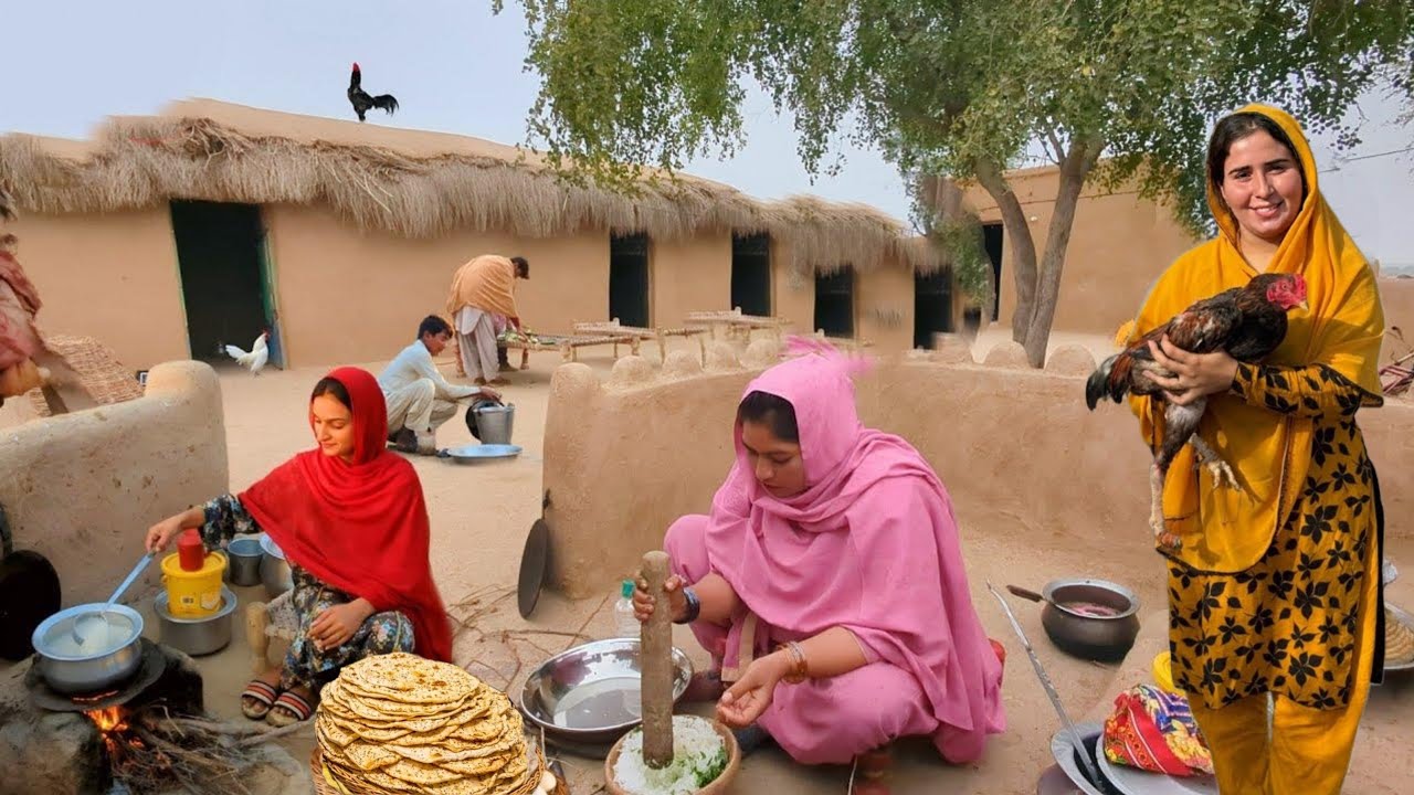 Full Day Routine of Village Women in Pakistan | Traditional Village Life & Cooking